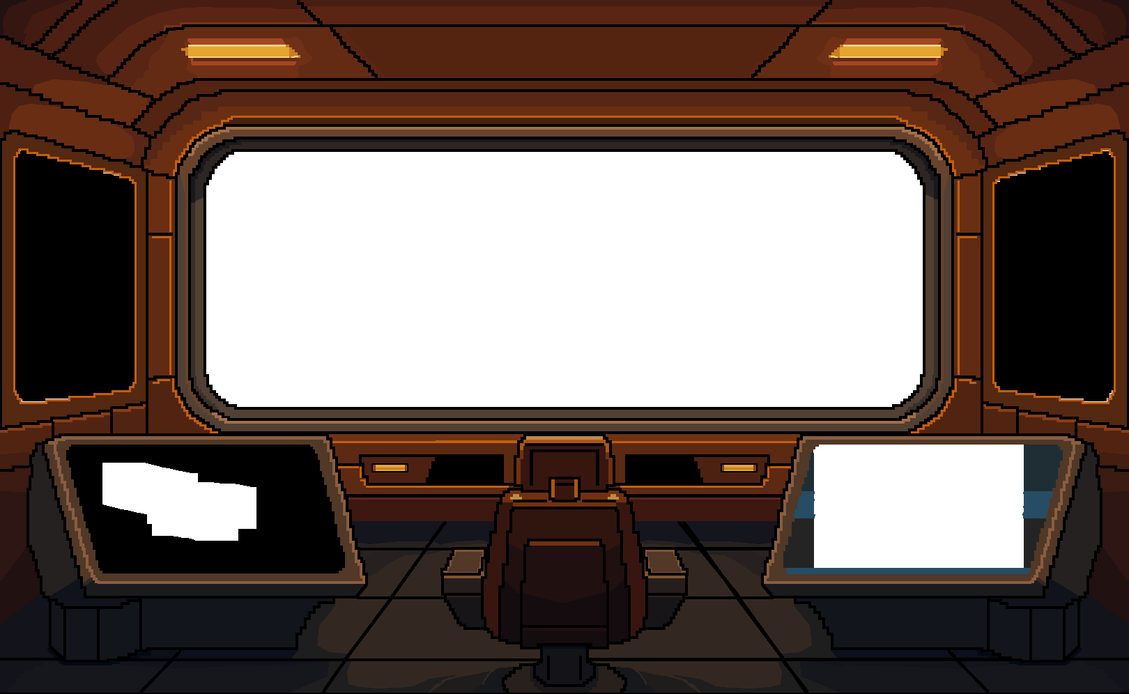 Bridge interior overlay (transparent screens)